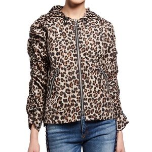 Veronica Beard Sibila Leopard Print Anorak